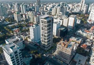 Modern apartment tower in Piantini, Santo Domingo. ,  Santo domingo